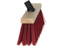 VIKAN Gadekost med gevind til skaft, 530 mm, Medium, Træ. Gadekost med PVC børster. Fjerner effektivt snavs og sne. Leveres med socket