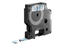 Labeltape DYMO® D1 sort på klar 12mm x 7m