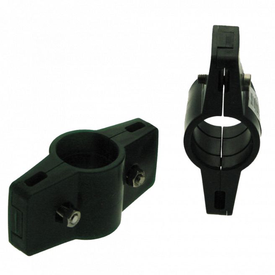 Dobbelt beslag for panelhegn Ø34 mm, grøn - 102-051