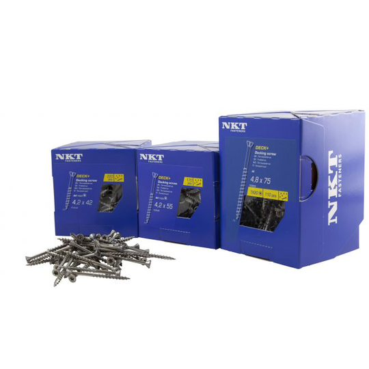 ITW DECK+, Rustfrit Kv. A4 - Terrasseskrue - 4,2 x 42 - 153548
