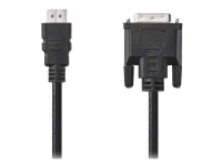 Nedis - Adapterkabel - HDMI han til DVI-D han - 2 m - sort - rund