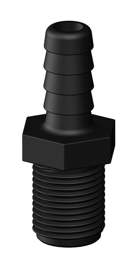 Tru-design Slangstuds 1/2 13mm Sort Komposit