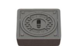 Rørbr.karm 110mm m.dæksel - komposit, firk. 140x140mm, H=40mm, kl. B125