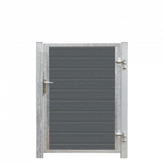 Plus Artura Kompositlåge højrehængt - B 99x H 135 cm + 16 cm stolper - Komposit