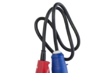 E-line adapter CEE - CEE Stikprop 3 pol. t/DK forl. led m/j, 230V/16A, 1m 3G1,5