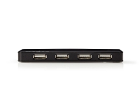Nedis UHUBU2730BK - Hub - 7 x USB 2.0 - desktop