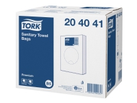 Hygiejneposer Tork, hvid, pakke a 25 stk.