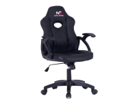 Nordic Gaming Little Warrior - Spillestol - armstøtter - vippe - drejeled - nylon, stål, skum, PU-behandlet læder - sort