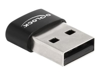 Delock - USB adapter - USB (han) til USB-C (hun) - USB 2.0 - 3 V - 5 A - sort