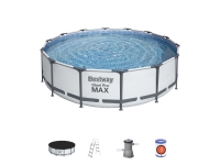 Bestway Steel Pro MAX Frame Pool 427 x 107cm m/pumpe, stige m.v.