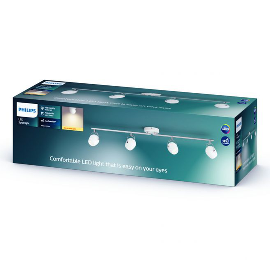 Philips myLiving RIVANO bar/tube Hvid 4x4.3W SELV - 8718696170007