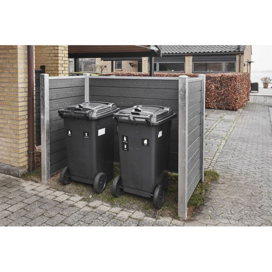 Wimex Komposit Skraldespandsskjuler Classic Dark 221 x 114 Tripple H 140