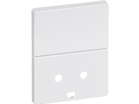 LAURITZ KNUDSEN Opus® 66 tangent/afdækning for stikkontakt med afbryder hvid.