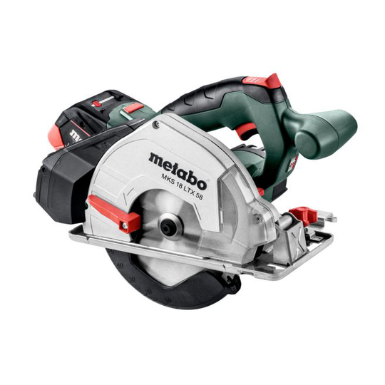 Metabo MKS 18 LTX 58 - 600771700 Akku-håndrundsav