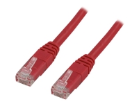 DELTACO - Patchkabel - RJ-45 (han) til RJ-45 (han) - 3 m - UTP - CAT 6 - rød