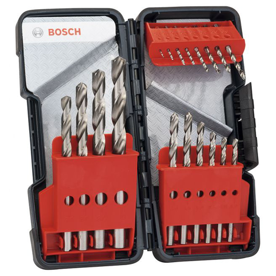 Bosch Metalborsæt HSS-G Ø1-10mm 18 Stk - 2607019578