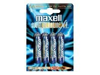 Maxell Super Alkaline XL LR03 XL - Batteri 4 x AAA - Alkalisk
