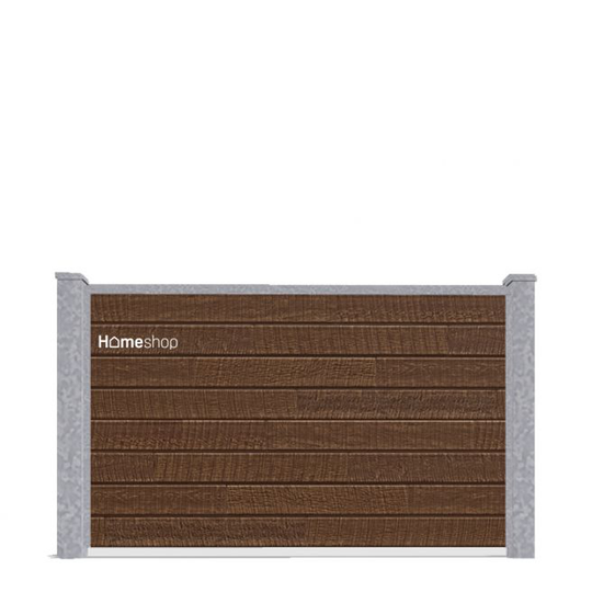 Wimex Aalborg Royal Fibercement Hegn - MediumBrown Startsæt H 90 cm B 197 cm