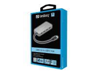 Sandberg - Hub - 4 x USB-C - desktop
