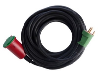 E-line Kabelsæt DK 3G1,5 - H07RN-F, DK stikprop/forlængerled m/j, neopren, 230V/16A,15m