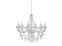LYSEKRONE IMPERIAL 12-ARMET HVID
