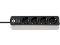 Brennenstuhl 1153240020, 1,5 m, 4 AC stikkontakt(er), Indendørs, IP20, Hvid, 90 mm