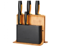 Fiskars 1057552, Sprække knivblok, Bamboo, Plast, Rustfrit stål, Træ, Rektandel, 21,3 cm, 1,48 kg