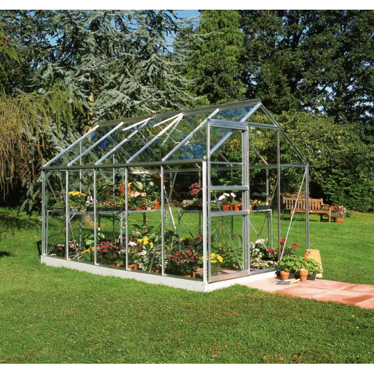Halls Drivhus Popular 106 m/3 mm hærdet glas - F09896
