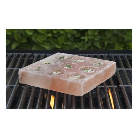 Himalaya Salt Sten 8" x 8" x 1.5" med fordybninger