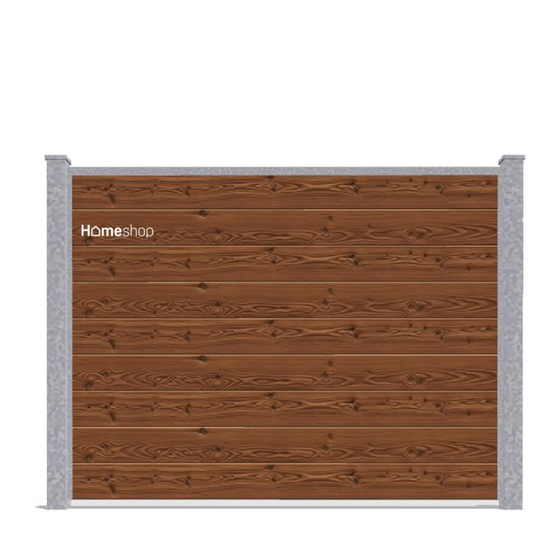 Wimex Trend Classic Varmebehandlet hegn - Termogran V-profil Forlængersæt H 140 cm B 189,5 cm