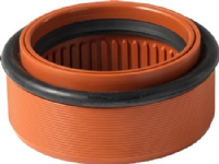PP-overgangsstykke 110mm - til betonmuffe. incl. gi-ring. Wavin