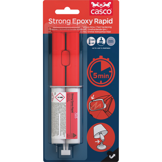 Casco Strong Epoxylim Rapid pakke á 24 ml (2 tuber á 12 ml)