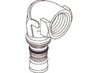 GEBERIT Mepla overgangs vinkel 16 mm-1/2 MF