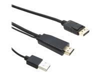 MicroConnect HDMI to DisplayPort Converter Cable, 2m
