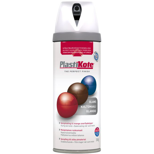 Plasti-kote Twist, Blank - 21102/ral 9010 Hvid 400ml