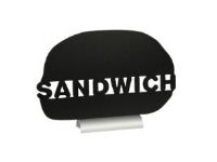 Tavle Securit Sandwich 25x33x6 cm med Hvid tuschpen med Alu fod,6 stk/krt