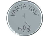 Varta -V357, Engangsbatteri, Sølvoxid (S), 1,55 V, 1 stk, 143 mAh, Hg (kviksølv)