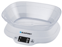 Blaupunkt FKS501, Elektronisk køkkenvægt, 5 kg, 1 g, Hvid, Plast, Rektandel