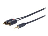 VivoLink - Audiokabel - stereo mini-jackstik han til RCA han - 50 cm - dobbelt afskærmet