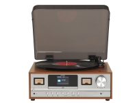 Denver MRD-52LIGHTWOOD, Sølv, Træ, DAB+,FM, 10 W, Strøm, 230 V, 50 Hz