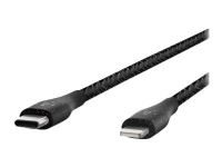 Belkin BOOST CHARGE - Lightning-kabel - USB-C han til Lightning han - 1.2 m - sort - for Apple iPad/iPhone/iPod (Lightning)