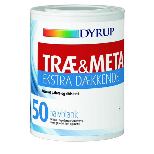 Dyrup Træ & Metal 50 Ekstra Dækkende Hvid - 0,38lt