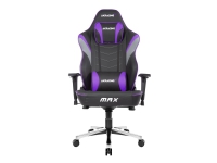 AKRACING MAX - Stol - armstøtter - T-formet - drejeled - metal, high-density skum, PU syntetisk læder - indigo