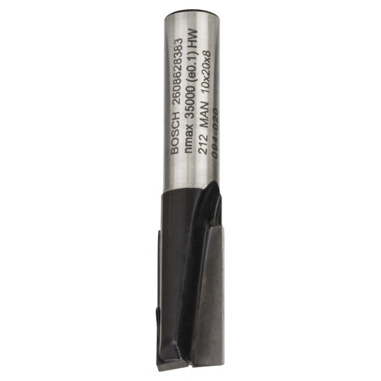 Bosch Fræser Not 2 Skær Hm 8 Mm L 20 Mm B 10 - 2608628383