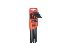 BAHCO Unbrako®-nøglesæt, sorte, lang med kugle, tomme. BE-9780 0.05-1/16-5/64-3/32-7/64-1/8 9/64-5/32-3/16-7/32-1/4-5/16