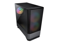 Cougar MG140 RGB - MT - micro-ATX - sidepanel med vindue (hærdet glas) - ingen strømforsyning - jerngrå - USB/Lyd