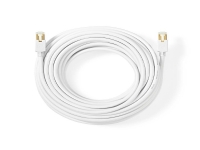 Nedis - Netværkskabel - RJ-45 (han) til RJ-45 (han) - 10 m - foldet uskærmet snoet par (F/UTP) - CAT 6 - formet, rund - hvid
