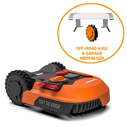 Worx Landroid Robotplæneklipper M1000 - WR143E Inkl. Garage