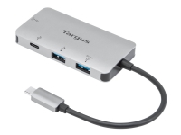 Targus - Hub - 2 x USB 3.2 Gen 1 + 1 x USB-C 3.2 Gen 1 + 1 x USB-C 3.2 Gen 1 (strømlevering) - desktop