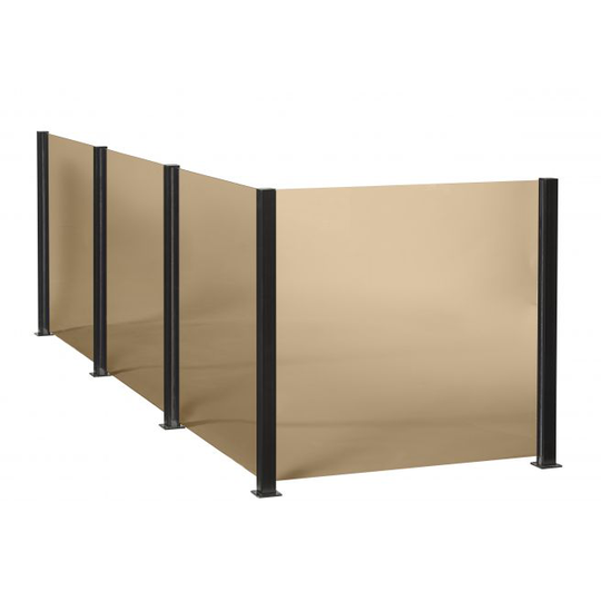 Smart Fence - Glas røgfarvet 6 mm - modul 95